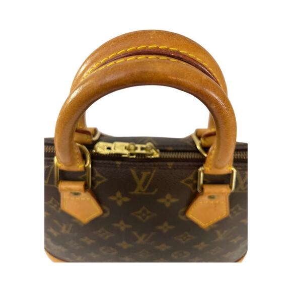 Louis Vuitton Monogram Canvas Alma Satchel With Dustbag Authentic Made in France - Picture 10 of 16